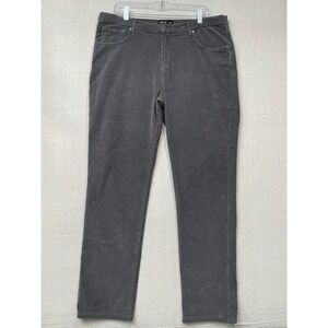 Rye 51 Gray Corduroy Pants Mens 38x31 Straight Leg 5 Pocket Casual